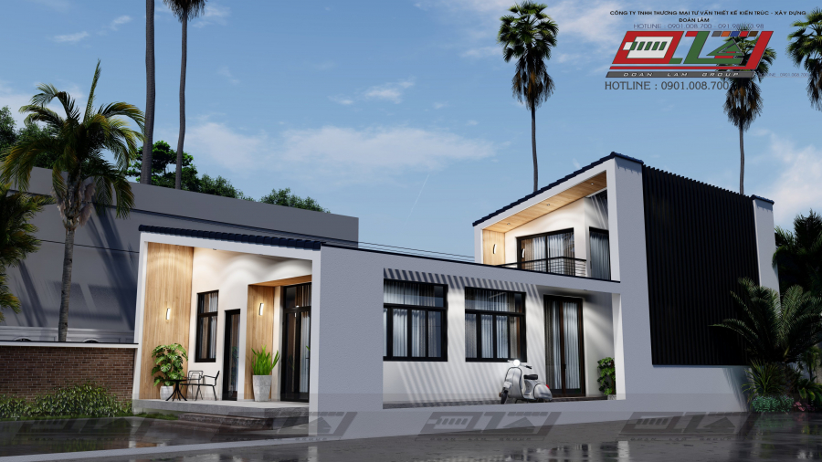 Mẫu thiết kế nội ngoại thất biệt thự cao cấp tại Hậu Giang ,TP.Cần Thơ -mẫu 02